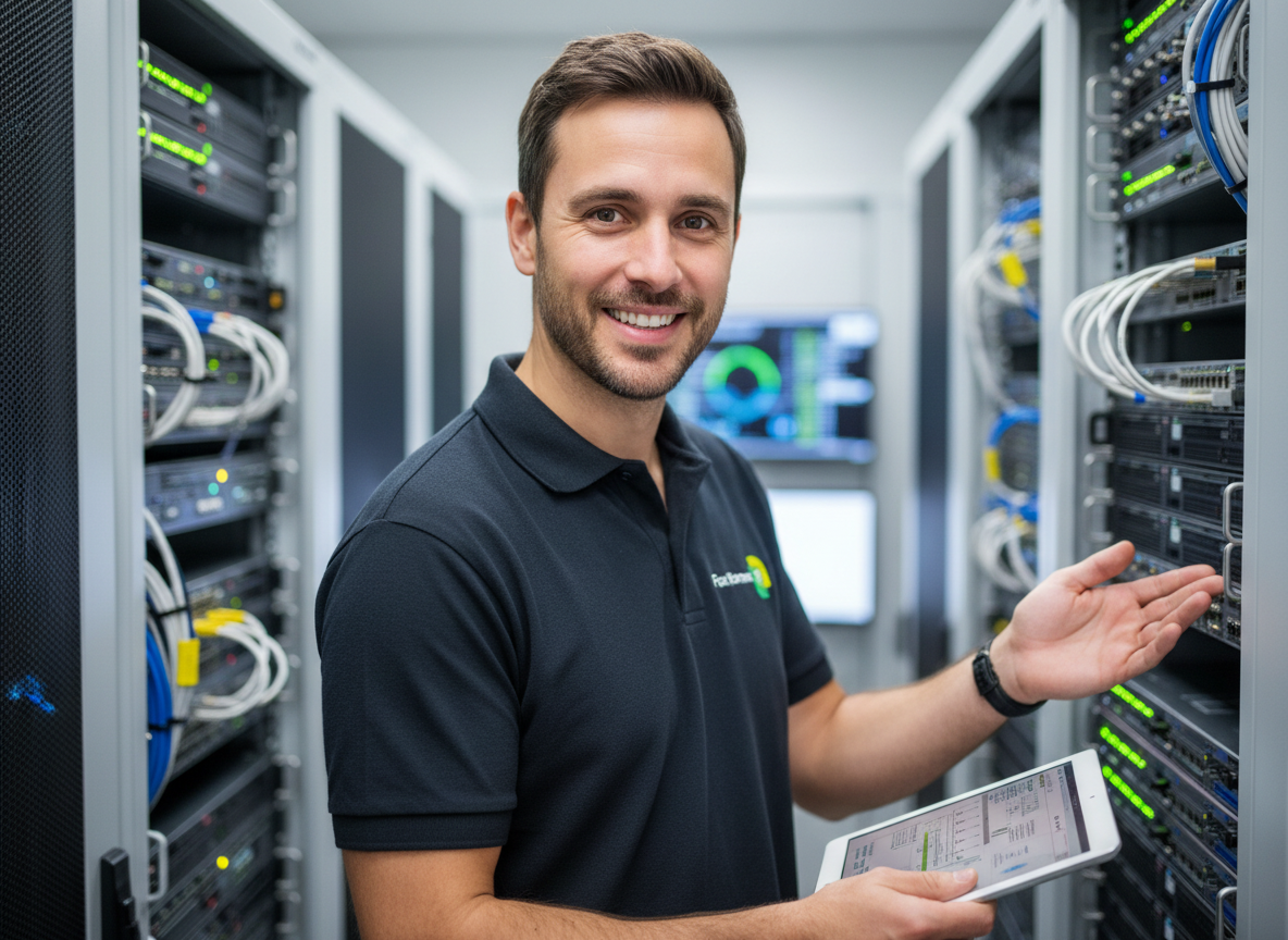 Systematische Server-Wartung nach FlightOps-Checklisten zur Fehlervermeidung.