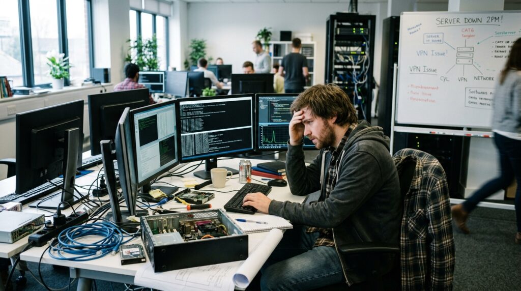 stößt interne wachsenden Konzept Illustration